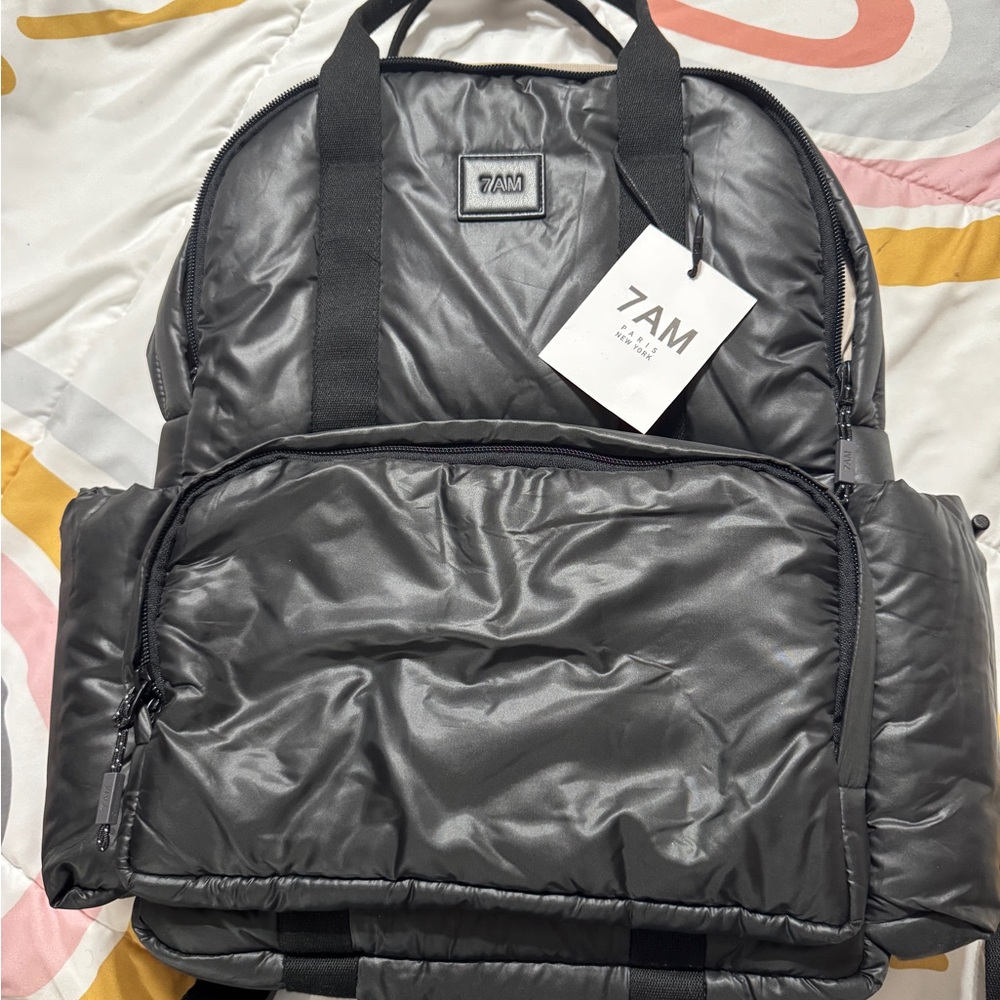 •SOLD•Black Baby Bag 7AM
